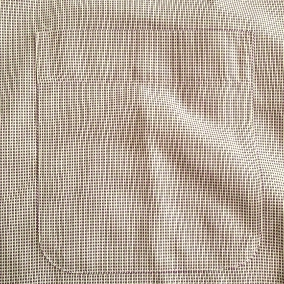 3/$20 Enro Purple Houndstooth Non-Iron Button Up Dress Shirt - Picture 4 of 6